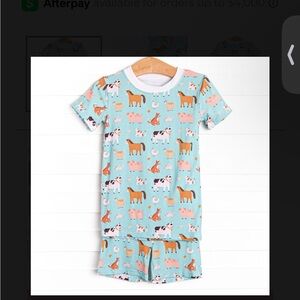 Stitchy Fish Kids Farm Animal Print Pajamas - 2T